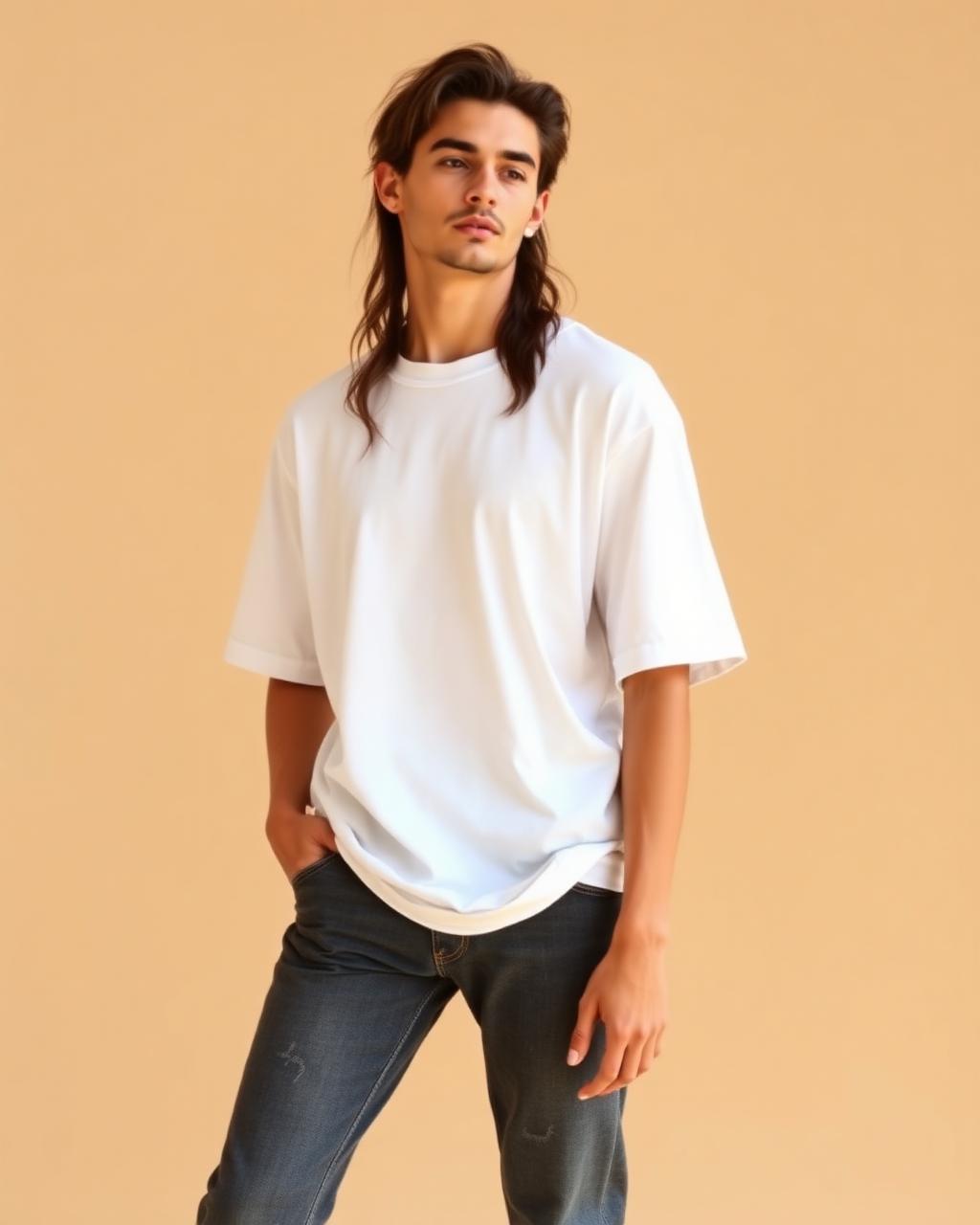 Model wearing a digitally designed garment